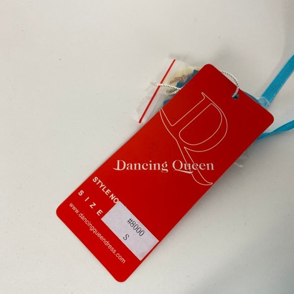 Short Aqua Blue Formal Dress - Picture 4 of 4